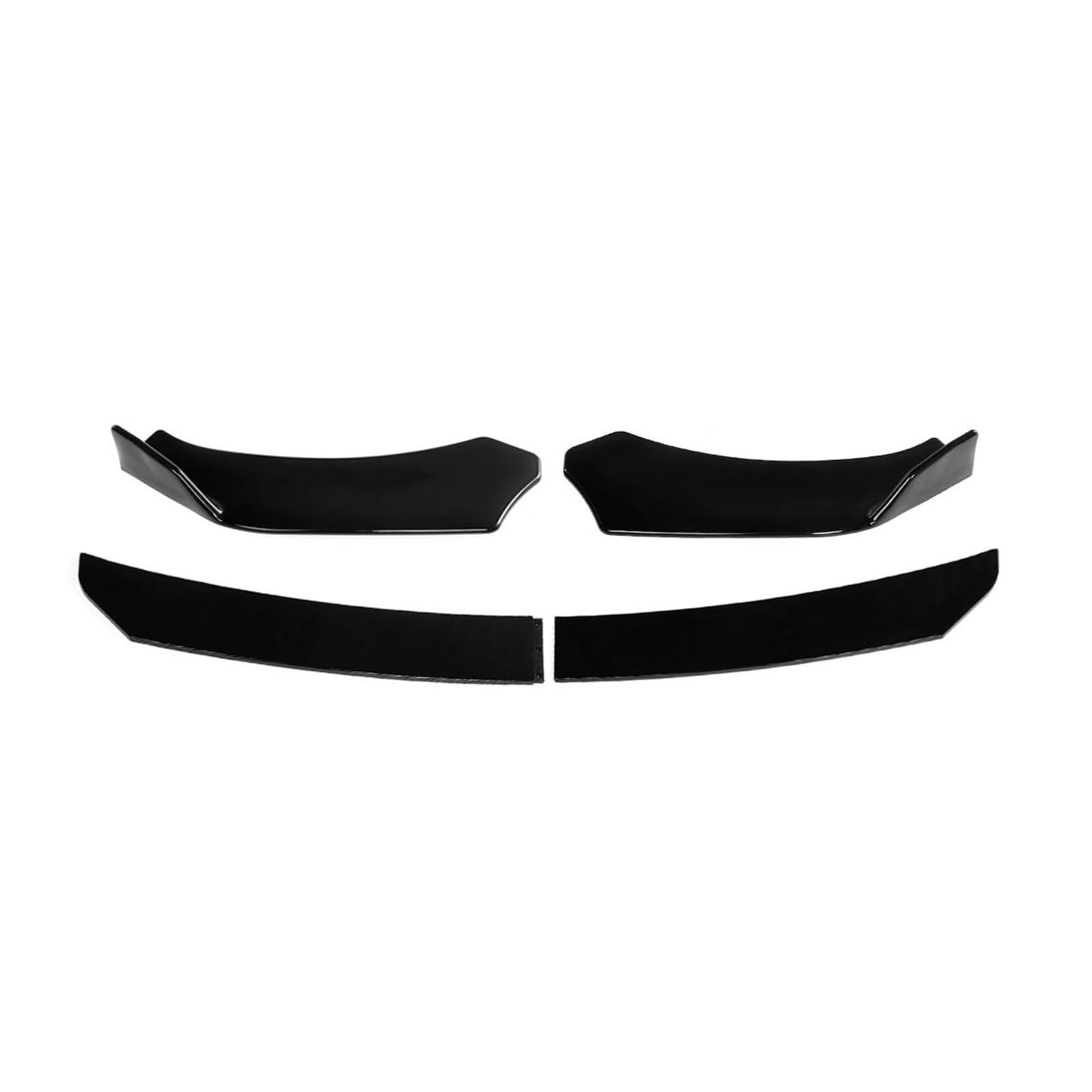 Frontstoßstange Spoiler Frontspoiler Lippe 4PCS Für Mazda 2 3 5 6 CX-3 CX5 2008-2021 Auto Zubehör Frontschürze Lip Spoiler Seite Splitter Kinn Körper Kit Wachen Deflektor(A) von HONGYISM