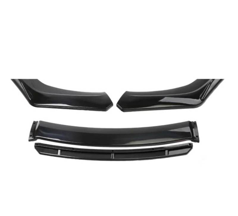 Frontstoßstange Spoiler Frontspoiler Lippe 4PCS Für Mitsubishi Für Lancer 2008 2009 2010 2011 2012 2013 2014 2015 2016 2017 Seite Spoiler Splitter Diffusor Körper Kit Wachen Deflektor(Schwarz) von HONGYISM