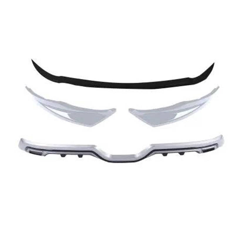 Frontstoßstange Spoiler Frontspoiler Lippe ABS Farbe Vorne Stoßstange Hinten Diffusor Skid Schutz-schutz Platte Stoßstange Abdeckung Borte Für Toyota Für CHR Für C-HR 2018 2019 Auto Stling(Black and s von HONGYISM