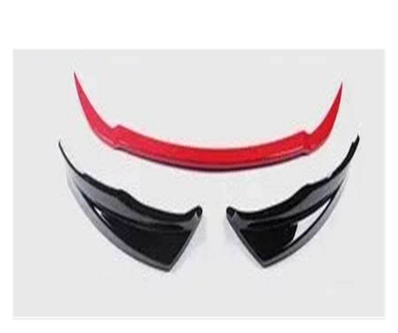 Frontstoßstange Spoiler Frontspoiler Lippe ABS Farbe Vorne Stoßstange Hinten Diffusor Skid Schutz-schutz Platte Stoßstange Abdeckung Borte Für Toyota Für CHR Für C-HR 2018 2019 Auto Stling(A black and von HONGYISM