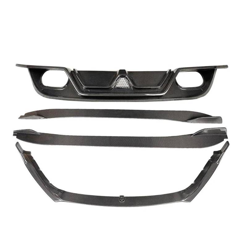 Frontstoßstange Spoiler Frontspoiler Lippe Auto Body Kits Für Jaguar Für F-Type Für Coupe Für Cabrio 2014-2017 Frontschürze Lip Hinten Diffusor Seite Schweller Bodykits Carbon Faser von HONGYISM