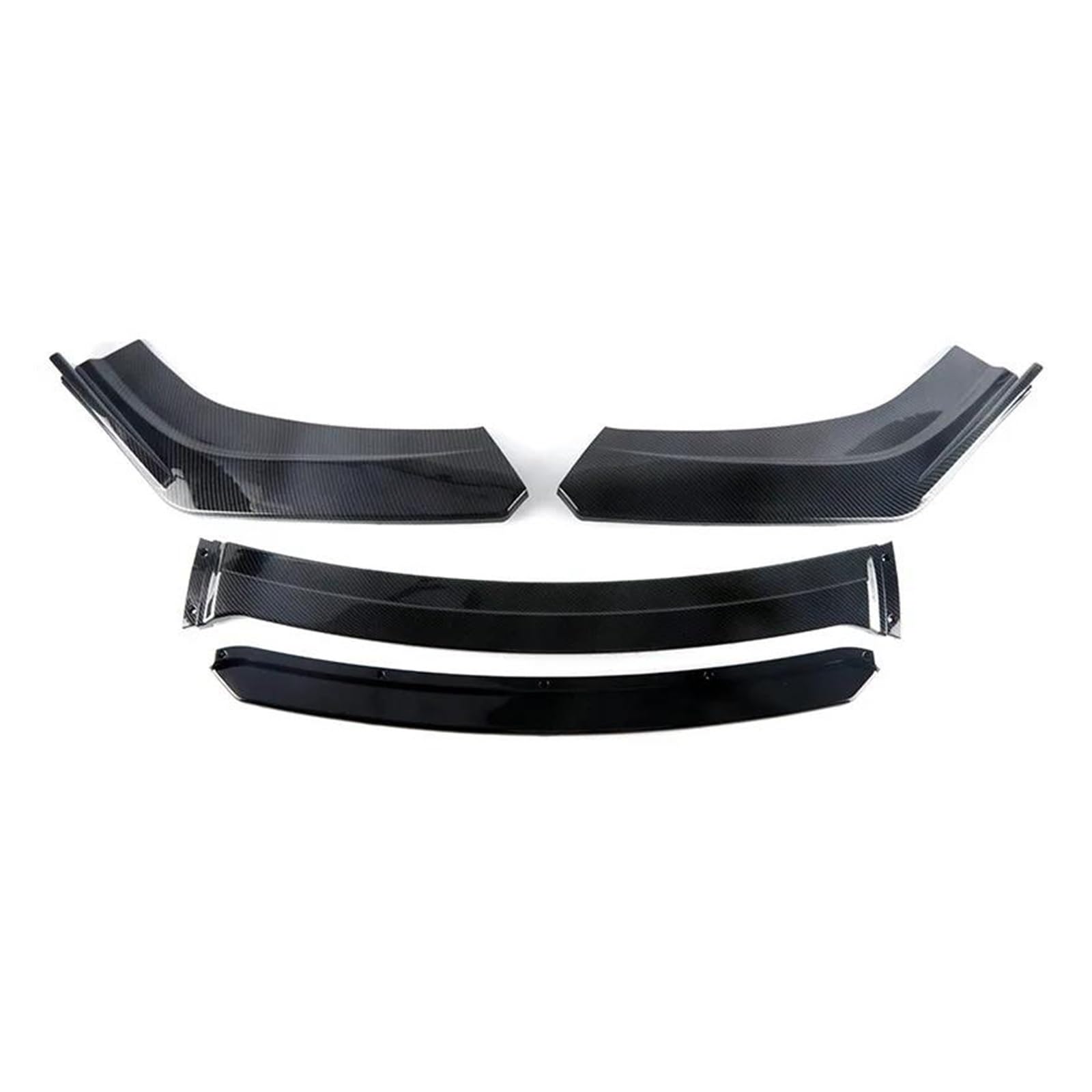 Frontstoßstange Spoiler Frontspoiler Lippe Auto Front Lower Bumper Lip Splitter Spoiler Schutz Sport Diffusor Für F10 F20 E46 E60 E90 Universal(Kohlenschwarz) von HONGYISM