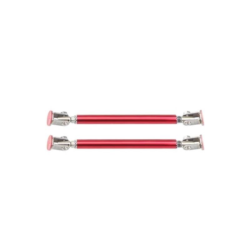Frontstoßstange Spoiler Frontspoiler Lippe Auto Frontrahmen Stoßstange Lippenschutz Stangenstützstangen Dekor Lip Proector Rod Splitter Strut Tie Bar Kits Einstellbar(15 red 2) von HONGYISM