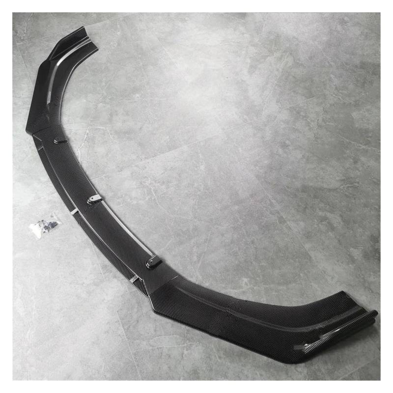 Frontstoßstange Spoiler Frontspoiler Lippe Auto Frontschürze Lip Spoiler Splitter Diffusor 3 Stücke Für A6 C7 4G Für Für TDI Für FSI 2011-2014 2013 Pre-Lci Styling Bodykits Tuning(Carbon Look) von HONGYISM