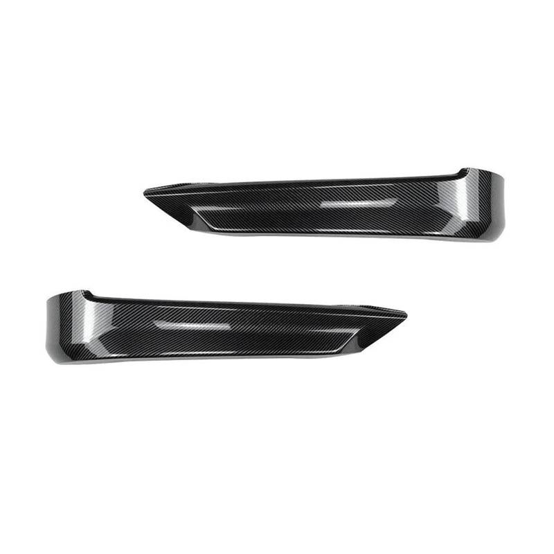 Frontstoßstange Spoiler Frontspoiler Lippe Frontschürze Seite Splitter Abdeckung Lip Air Vent Intake Spoiler Schutz Trim Für 3 Serie E90 E91 320i 330i Tech Für LCI 2009-2012(Carbon Look Splitter) von HONGYISM