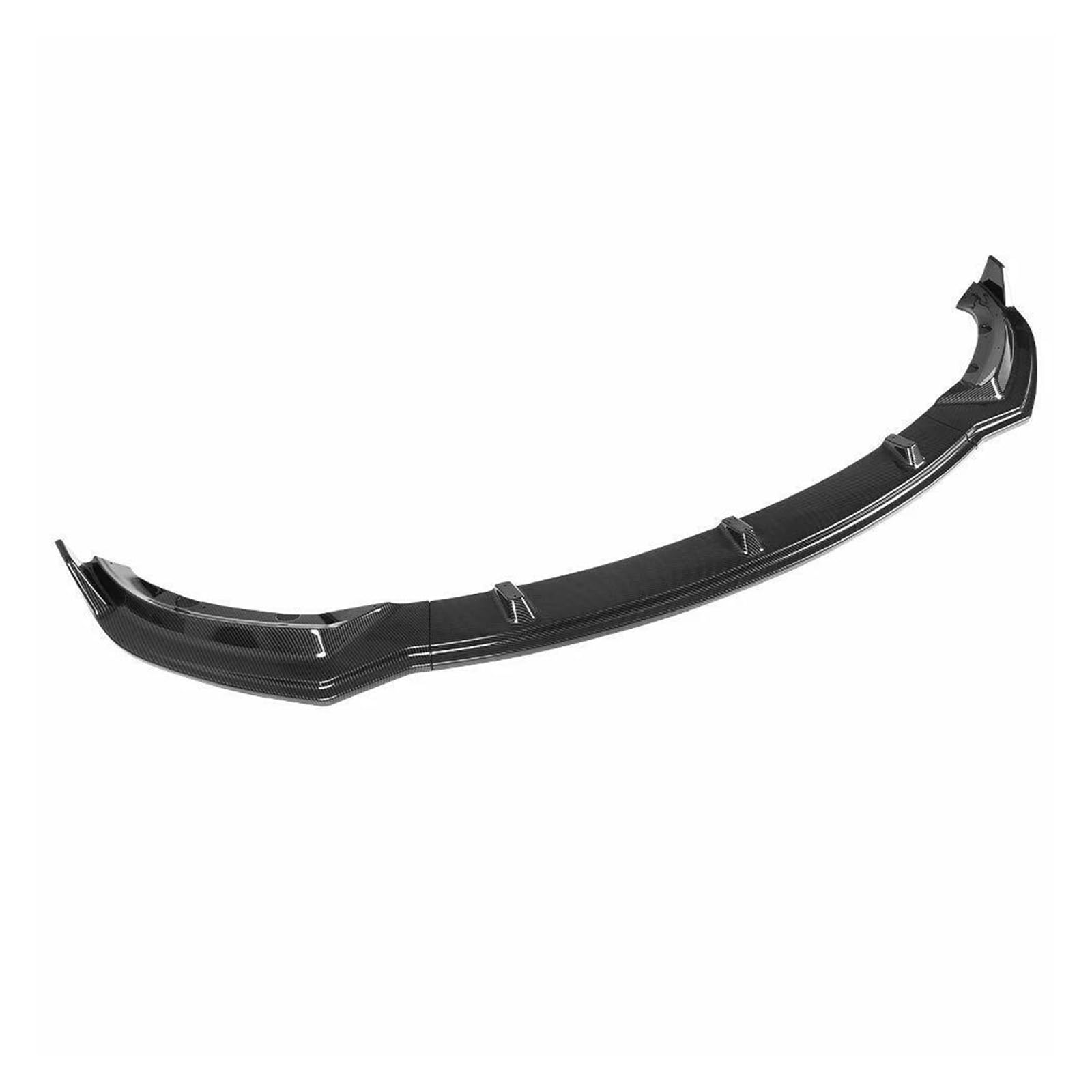 Frontstoßstange Spoiler Frontspoiler Lippe Frontschürze Spoiler Splitter Lippe Für Tesla Modell 3 2017 2018 2019 2020 2021 2022 2023 Limousine 4-türige Carbon Look/Glanz Schwarz(Kohlefaser-Optik) von HONGYISM