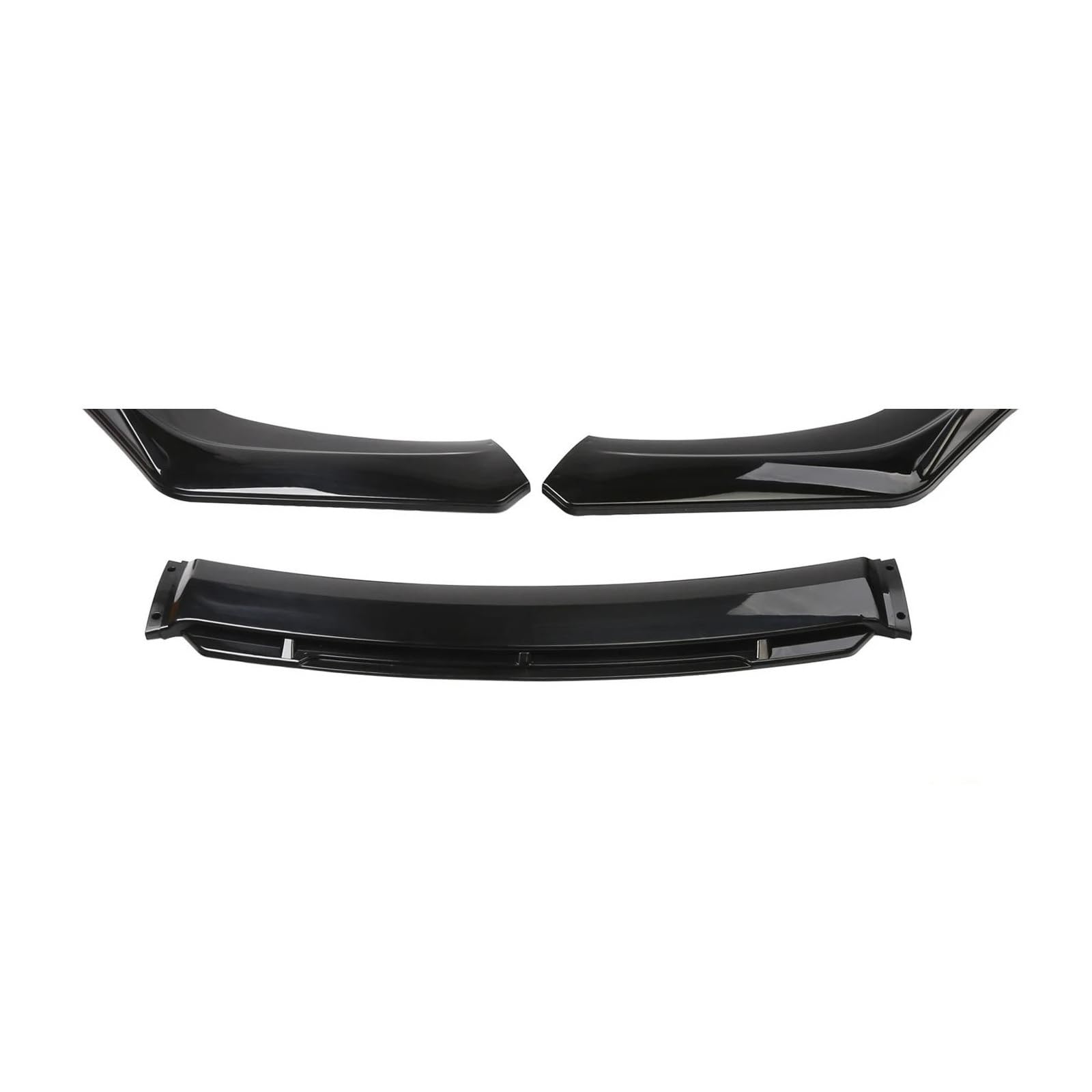 Frontstoßstange Spoiler Frontspoiler Lippe Frontstoßstangen-Lippenspoiler Kinn-Body-Kit Schutz Auto-Außenaerodynamik-Teile Auto-Frontstoßstangen-Lippen-Body-Kit Universell(Schwarz) von HONGYISM