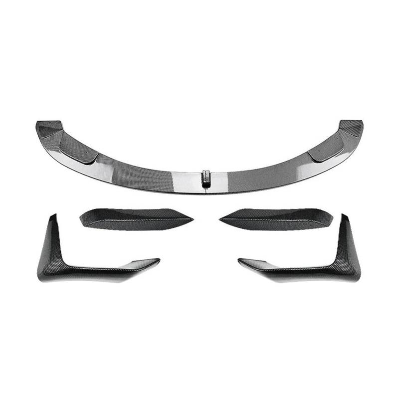 Frontstoßstange Spoiler Frontspoiler Lippe Für 3 4 Serie M3 M4 F80 F81 F82 F83 2013-2016 2017 2018 Auto Vorderen Stoßfänger Lip Spoiler Splitter Stoßstange Canard Lip Splitter Body Kit(Carbon Look Set von HONGYISM