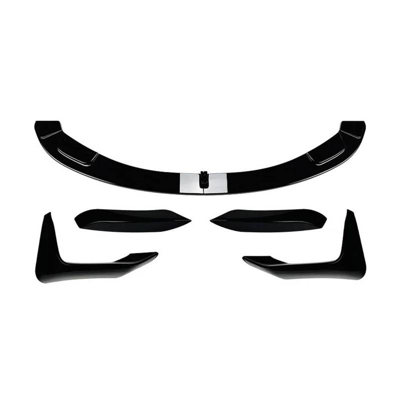 Frontstoßstange Spoiler Frontspoiler Lippe Für 3 4 Serie M3 M4 F80 F81 F82 F83 2013-2016 2017 2018 Auto Vorderen Stoßfänger Lip Spoiler Splitter Stoßstange Canard Lip Splitter Body Kit(Gloss Black Set von HONGYISM