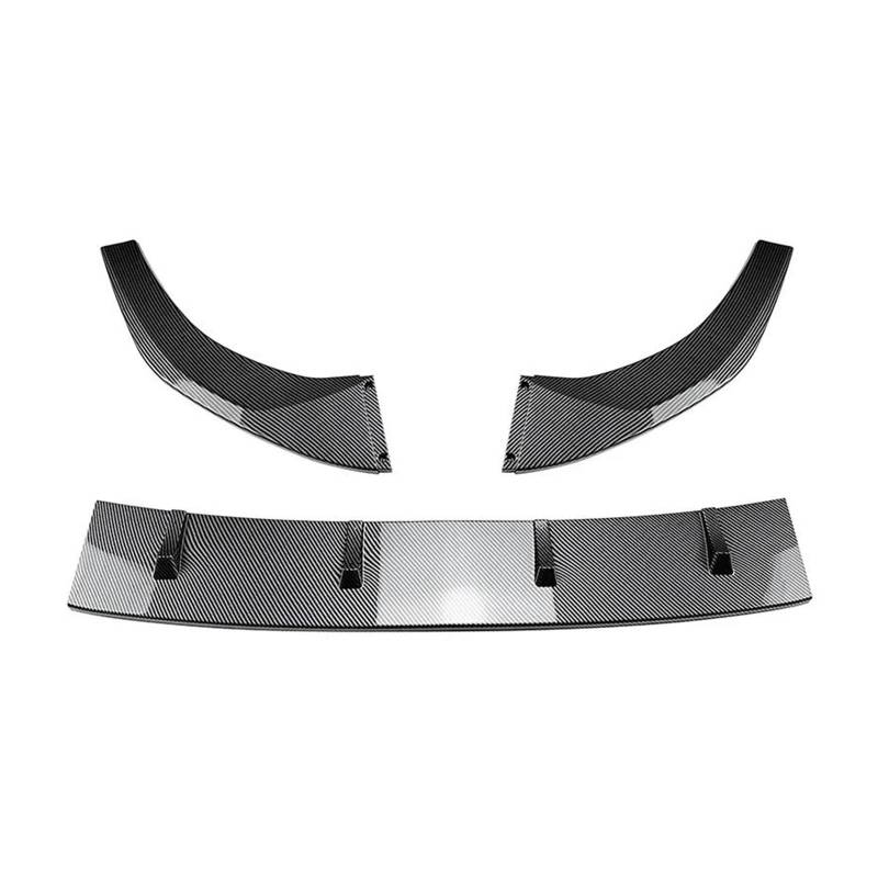 Frontstoßstange Spoiler Frontspoiler Lippe Für A3 8Y S3 2021 2022 2023+ Carbon Look/Glanz Schwarz Untere Splitter Körper Kit Klinge Frontschürze Spoiler Lippe(Carbon Look) von HONGYISM