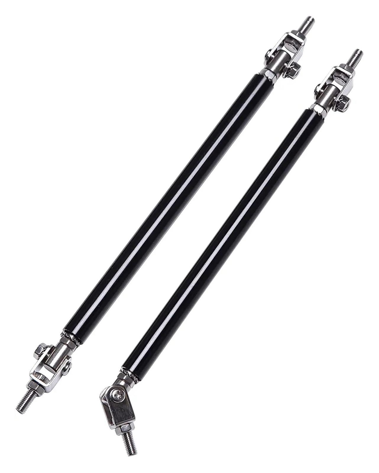 Frontstoßstange Spoiler Frontspoiler Lippe Für A3 S3 A4 A5 A6 A8 TT 2000-2022 Autozubehör Universal Frontschürze Lip Splitter Spoiler Strut Rod Krawatte Unterstützung Bar(15cm Black) von HONGYISM