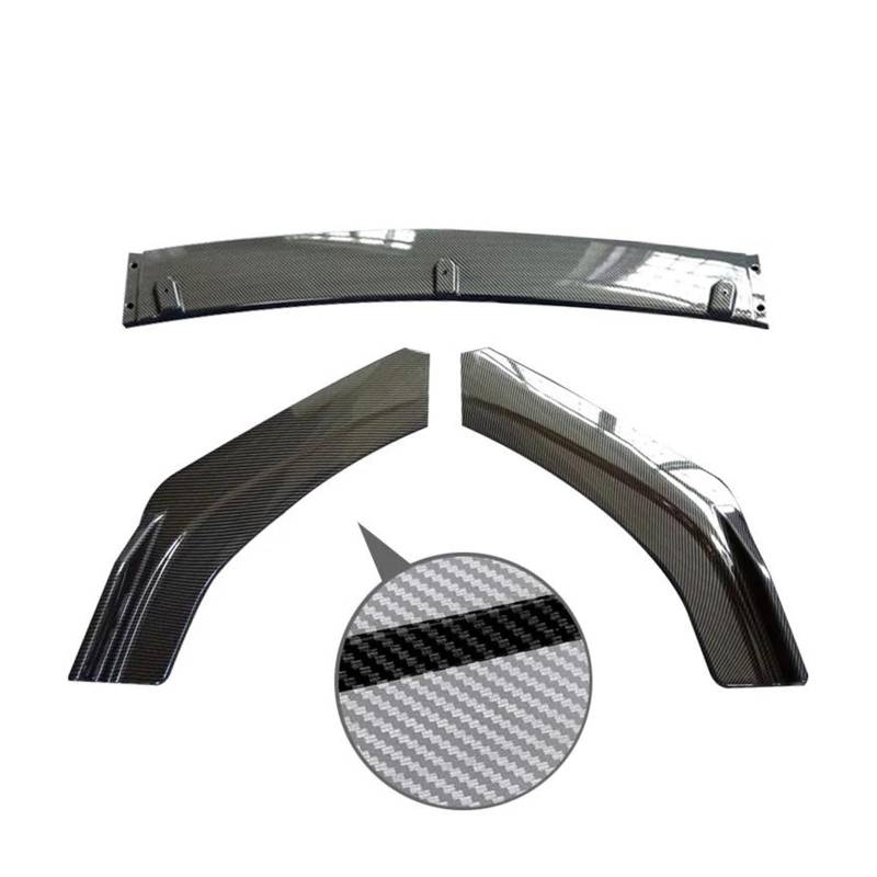 Frontstoßstange Spoiler Frontspoiler Lippe Für A6 C8 Splitter Schutz Platte Lip 2019 2020 2021 2022 2023 Glänzend Schwarz Typ DH Body Kit Röcke Frontschürze Spoiler(Carbon Paint) von HONGYISM