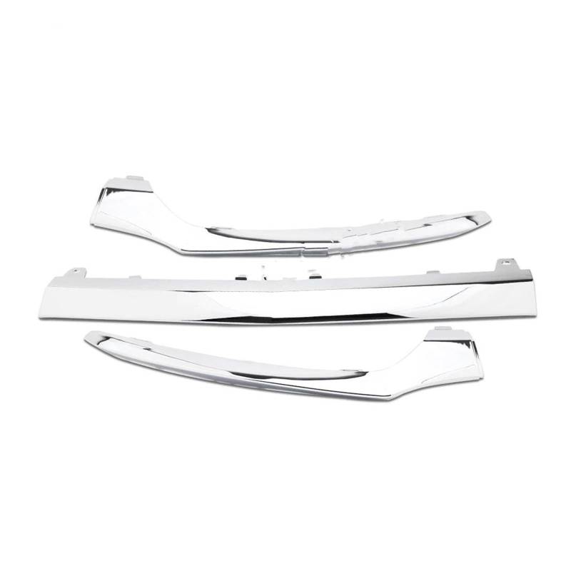 Frontstoßstange Spoiler Frontspoiler Lippe Für Benz C Klasse W205 2014 2015 2016 2017 2018 C300 C400 C63 Frontschürze Zierleiste Chromleiste Lippe Chrome Trim(3pcs Chrome) von HONGYISM