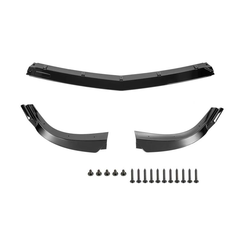 Frontstoßstange Spoiler Frontspoiler Lippe Für Benz W204 C200 C250 C300 Sport 2012 2013 2014 Stoßstangenschutz Diffusor Spoiler Splitter Schutz Auto Vorderen Stoßfänger Lippe(Gloss Black) von HONGYISM