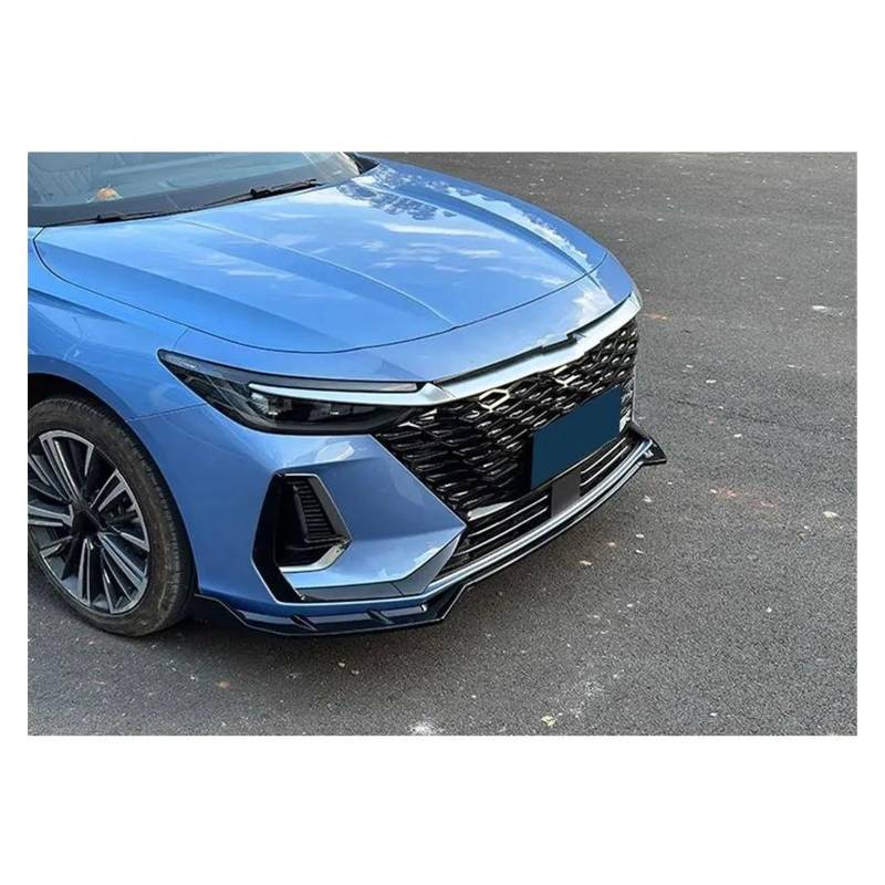Frontstoßstange Spoiler Frontspoiler Lippe Für Chery Für Arrizo 8 Air Splitter Auto Körper Kit Spoiler 2022 2023 2024 Schwarz Röcke Zubehör Frontschürze Lip(B Glossy Black) von HONGYISM