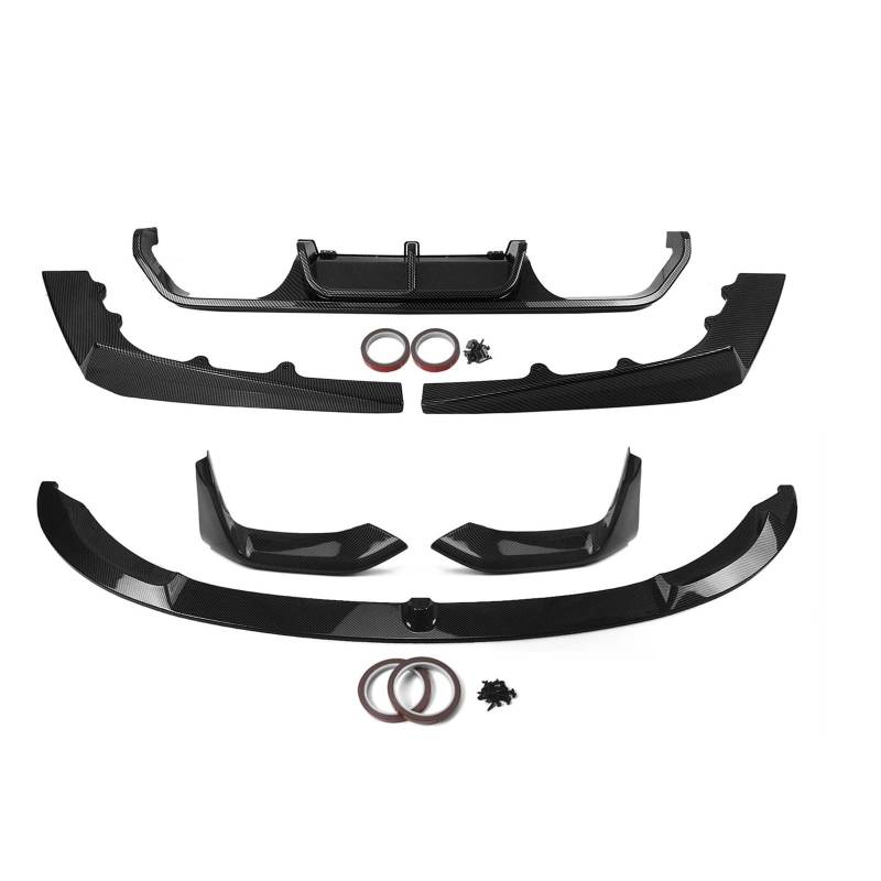 Frontstoßstange Spoiler Frontspoiler Lippe Für F80 M3 F82 F83 M4 2015-2020 2016 2017 2018 2019 Hinten Splitter Diffusor & Frontspoiler Lippe Klinge Schutz(Kohlefaser-Optik) von HONGYISM