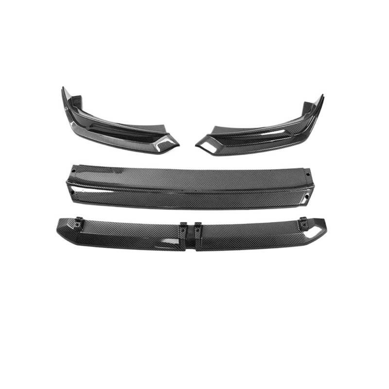 Frontstoßstange Spoiler Frontspoiler Lippe Für Ford Für Mustang Für Mach E Außen Zubehör Frontschürze Lippe Kinn Spoiler Splitter Diffusor Bodykit Schutz Schutz Deflektor(Glossy Carbon) von HONGYISM