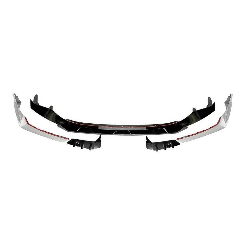 Frontstoßstange Spoiler Frontspoiler Lippe Für G20 G21 G28 Neue Gen 3 Serie 2019 2020-2021 Frontschürze Spoiler Lip Untere Schutz Platte Klinge(Weiß) von HONGYISM