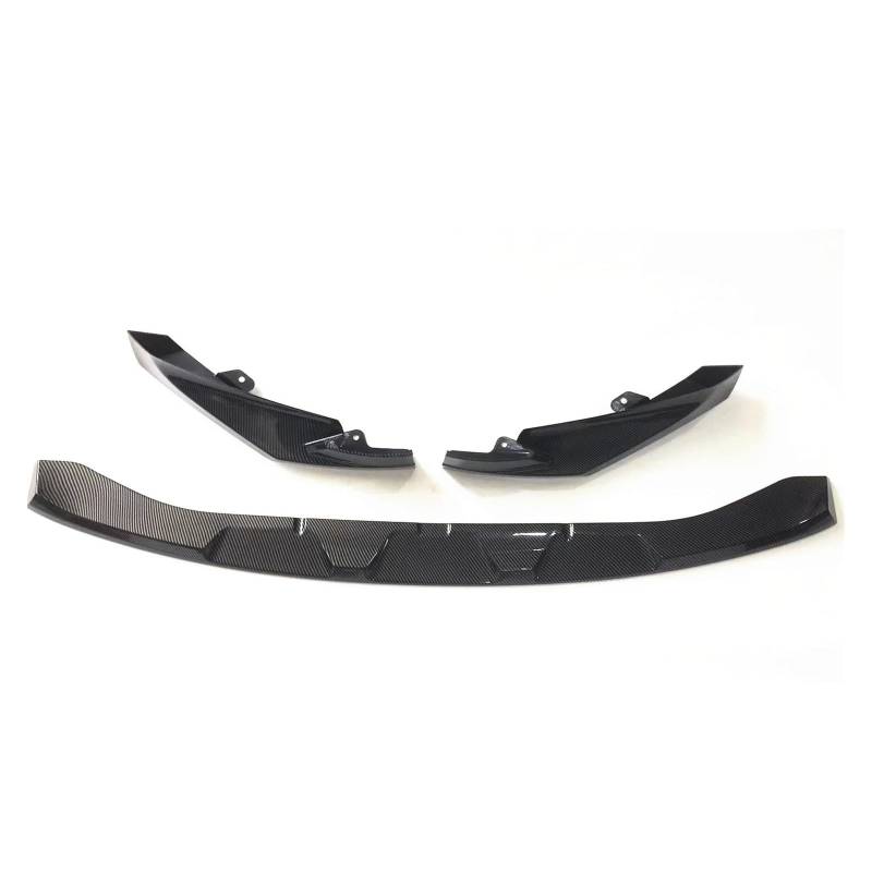 Frontstoßstange Spoiler Frontspoiler Lippe Für G80 M3 G82 M4 2021 2022 2023-2024 Auto Frontschürze Spoiler Lip Untere Splitter Klinge Schutz Platte(Kohlefaser-Optik) von HONGYISM