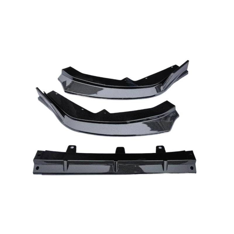 Frontstoßstange Spoiler Frontspoiler Lippe Für Nissan Für Sentra Für Sylphy 2023 2024 Seite Spoiler Splitter Körper Kit Diffusor Protector Schutz Frontschürze Lip Auto Zubehör(Carbon Look) von HONGYISM