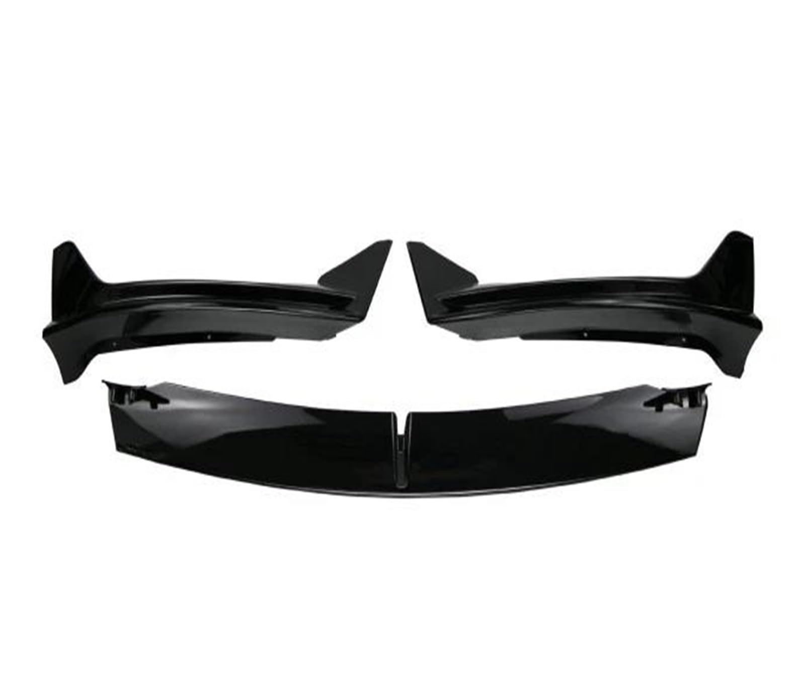 Frontstoßstange Spoiler Frontspoiler Lippe Für Tesla Für Modell 3 2017 2018 2019 2020 2021 2022 2023 Frontschürze Lippe Kinn Diffusor Körper Kit Spoiler Deflektor Tuning Zubehör(Glossy Black) von HONGYISM