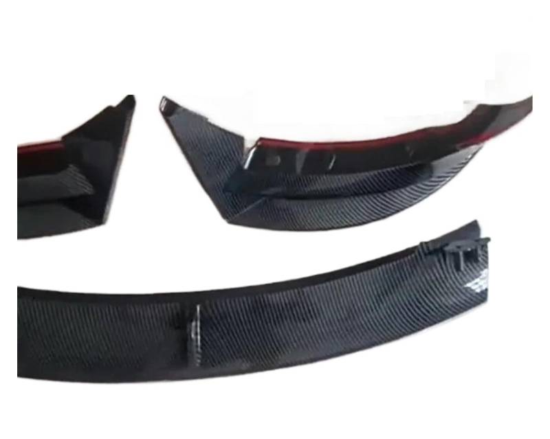 Frontstoßstange Spoiler Frontspoiler Lippe Für Tesla Für Modell 3 2017 2018 2019 2020 2021 2022 2023 Frontschürze Lippe Kinn Diffusor Körper Kit Spoiler Deflektor Tuning Zubehör(Glossy Carbon) von HONGYISM