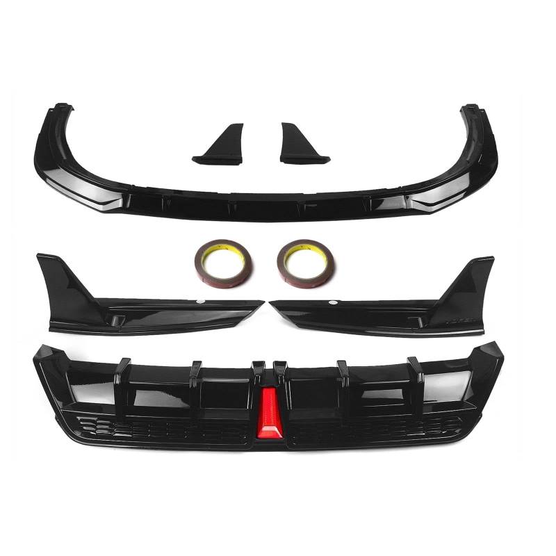 Frontstoßstange Spoiler Frontspoiler Lippe Für Toyota Für Camry SE Für XSE SX 2018-2020 2021 2022 2023 2024 Sport Modell Glanz Schwarz Front Spoiler Splitter Hinten Diffusor Stoßstange Lippe von HONGYISM