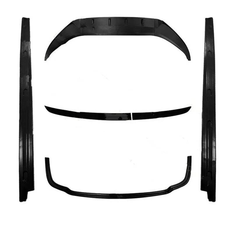 Frontstoßstange Spoiler Frontspoiler Lippe Für VW Für Caddy Mk5 2021 2022 2023 2024 Glänzend Schwarz Auto Body Kits Enthalten Spoiler Front Lip Hinten Lip Seitenschweller von HONGYISM
