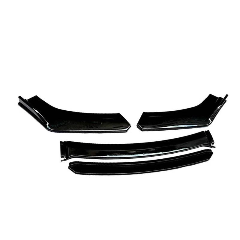 Frontstoßstange Spoiler Frontspoiler Lippe Für VW Für Golf MK5 6 7 Auto Front Lower Bumper Lip Splitter Spoiler Schutz Sport Diffusor Universal(Gloss Black) von HONGYISM