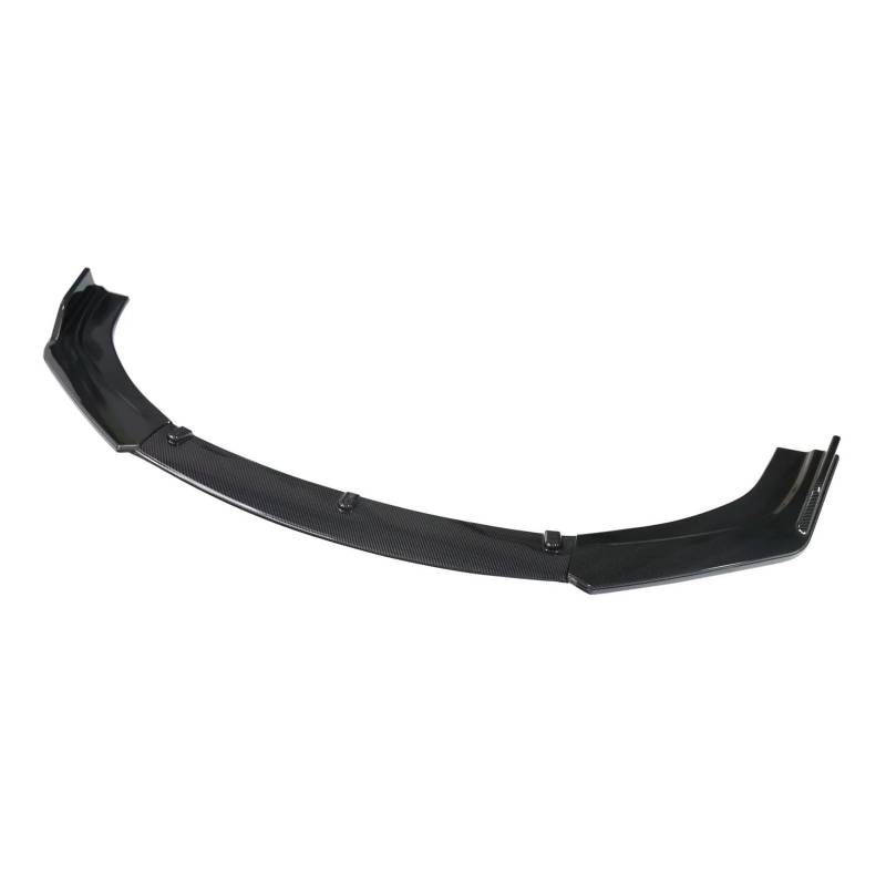Frontstoßstange Spoiler Frontspoiler Lippe Universal 3PCS Frontschürze Lip Body Kit Spoiler Splitter ABS Canard Lip Diffusor Stoßstange Canard Lip Splitter Trim Dekoration(Kohlefaser-Optik) von HONGYISM