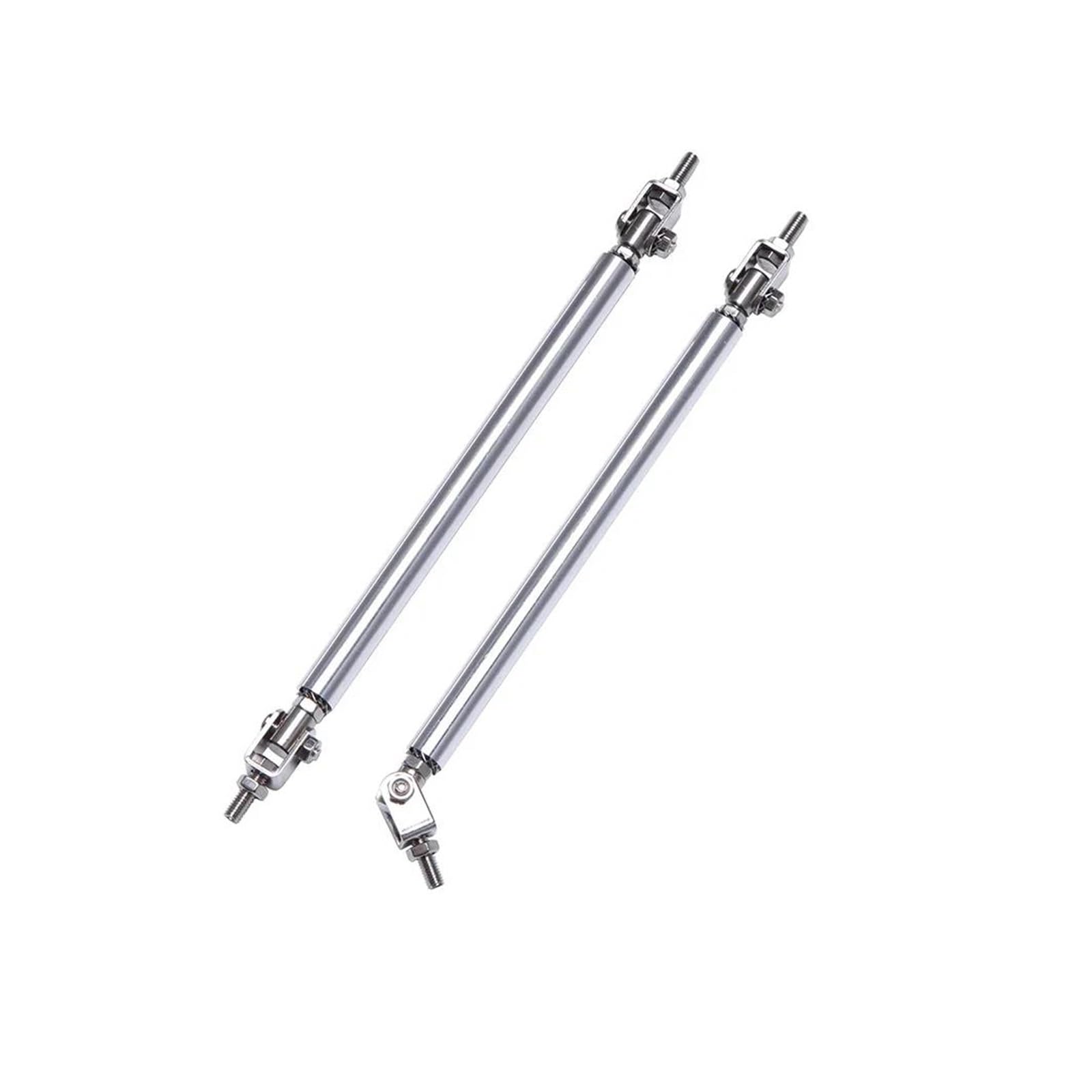 Frontstoßstange Spoiler Frontspoiler Lippe Universal Einstellbare 15 cm Auto Racing Front Lip Splitter Spoiler Unterstützung Tie Bar Pull Strut Rod(15cm Silver) von HONGYISM