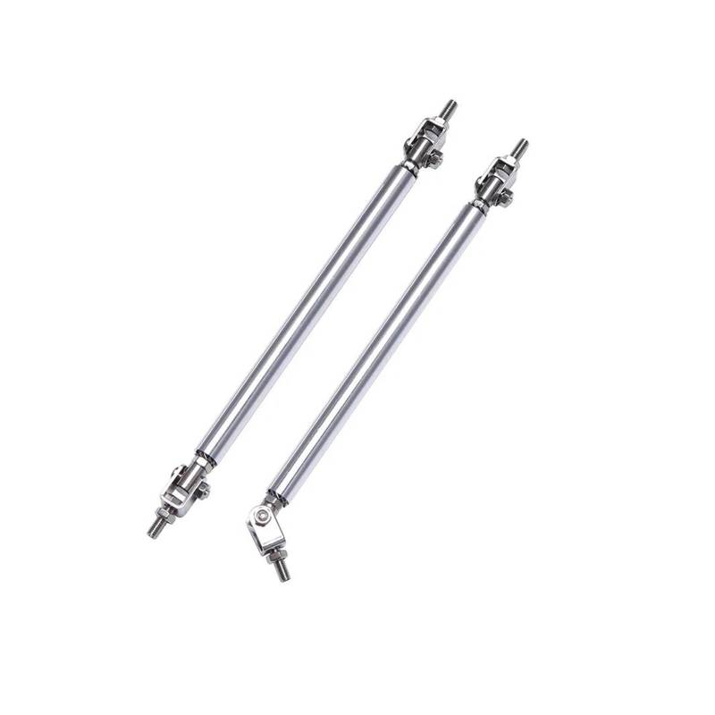 Frontstoßstange Spoiler Frontspoiler Lippe Universal Einstellbare 15 cm Auto Racing Front Lip Splitter Spoiler Unterstützung Tie Bar Pull Strut Rod(15cm Silver) von HONGYISM