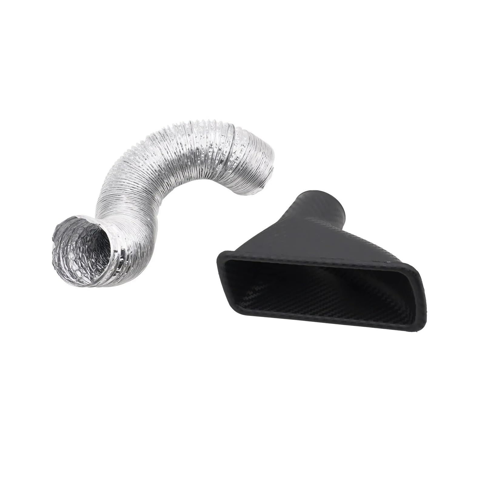 HONGYISM Lufteinlässe Auto Universal Cold Air Intake Rohr Kit Für Front Stoßstange ABS Kunststoff Turbo Air Trichter Einlass Kit Für Bremse Kühlung Ansaugrohr (Size : B Style) von HONGYISM