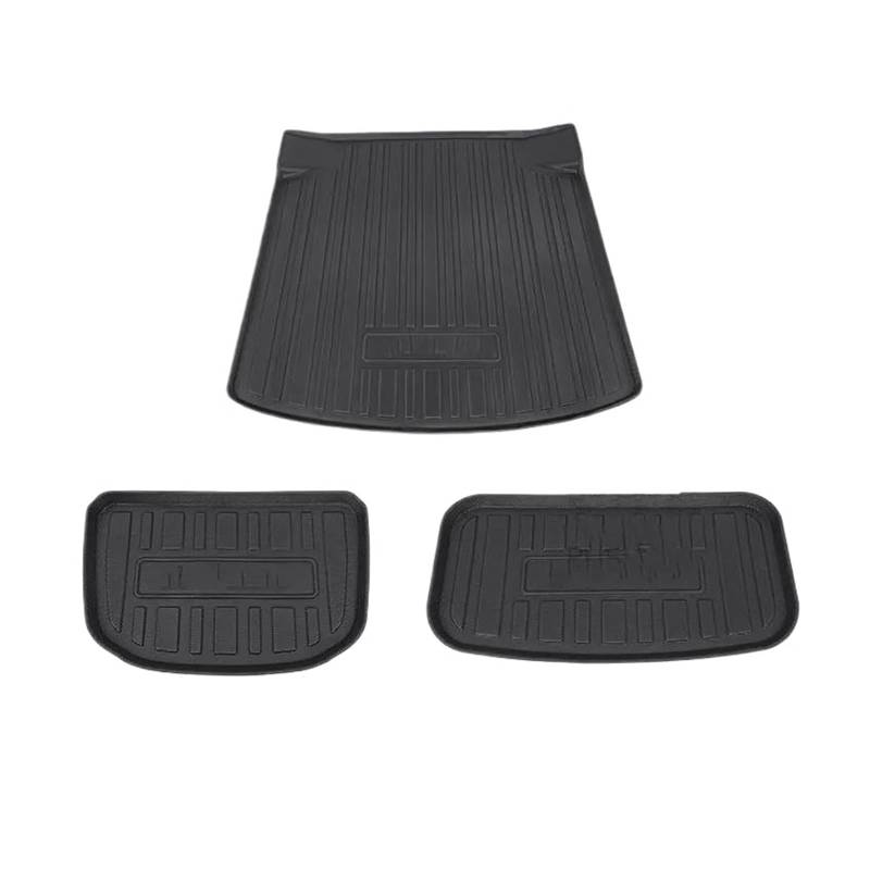 Kofferraum Schutzmatte Kofferraumwanne Auto Kofferraummatte Aufbewahrungsbox Pad Für BYD Für Seal Ev 2023 2024 Für ATTO 4 wasserdichte Pads Cargo-Liner Kofferraumwanne Bodenmatte(3 PCS) von HONGYISM