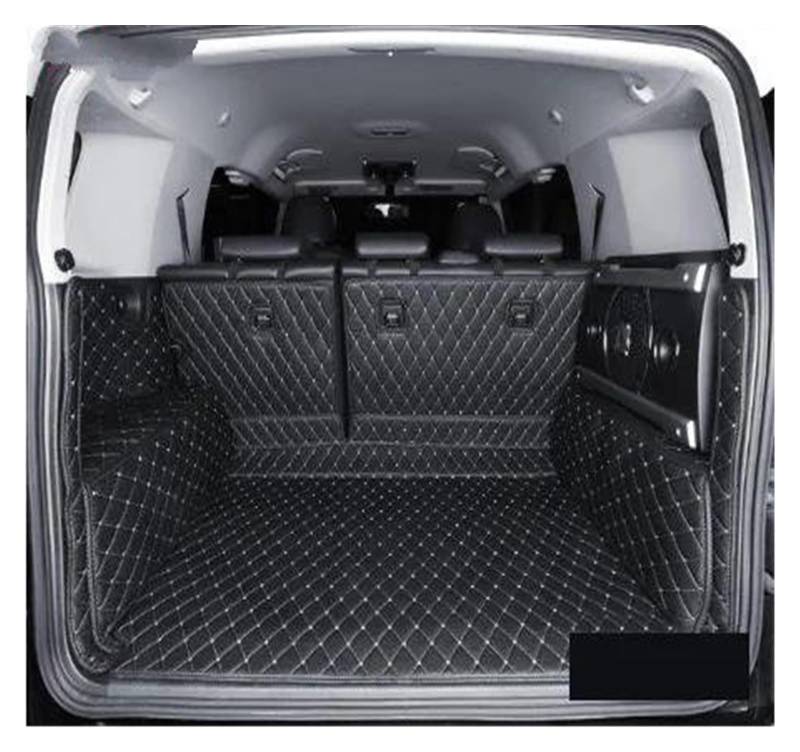 Kofferraum Schutzmatte Kofferraumwanne Auto-Kofferraummatte Cargo-Liner Für Toyota Für FJ Für Cruiser 2008 2009 2010 2011 2012 2013 2014 2015 2016 2017 2018 2019 Leder(Black beige,B) von HONGYISM