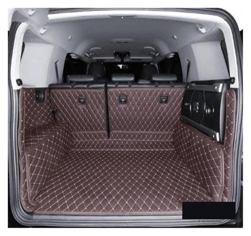 Kofferraum Schutzmatte Kofferraumwanne Auto-Kofferraummatte Cargo-Liner Für Toyota Für FJ Für Cruiser 2008 2009 2010 2011 2012 2013 2014 2015 2016 2017 2018 2019 Leder(Coffee,B) von HONGYISM