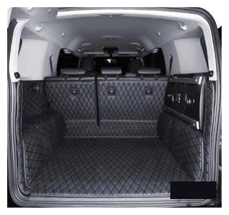 Kofferraum Schutzmatte Kofferraumwanne Auto-Kofferraummatte Cargo-Liner Für Toyota Für FJ Für Cruiser 2008 2009 2010 2011 2012 2013 2014 2015 2016 2017 2018 2019 Leder(Schwarz,B) von HONGYISM