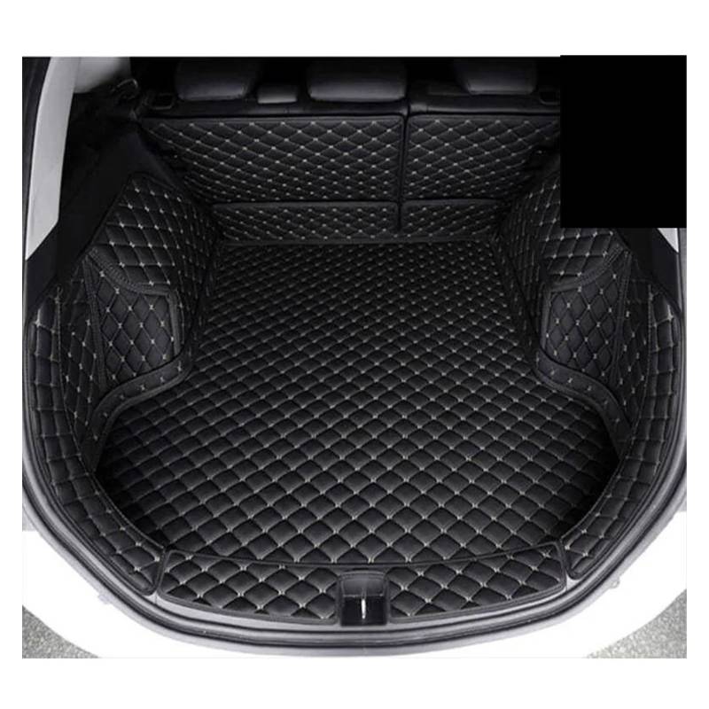 Kofferraum Schutzmatte Kofferraumwanne Custom Car Kofferraummatte Heckkofferraumwanne Liner Frachtteppichpolsterschutz Für Changan CS55 Für Plus 2020 2021 Wasserdicht(Black beige) von HONGYISM