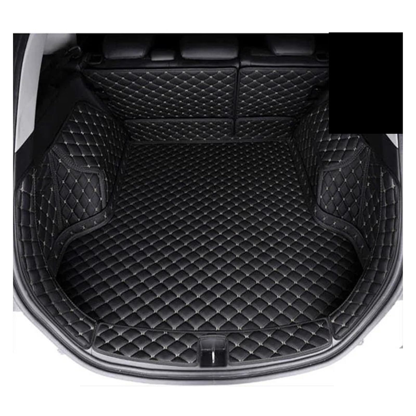Kofferraum Schutzmatte Kofferraumwanne Für Für X1 F48 2016 2017 2018 Custom Car Zubehör Auto Innendekoration Auto Kofferraummatte(Black beige) von HONGYISM