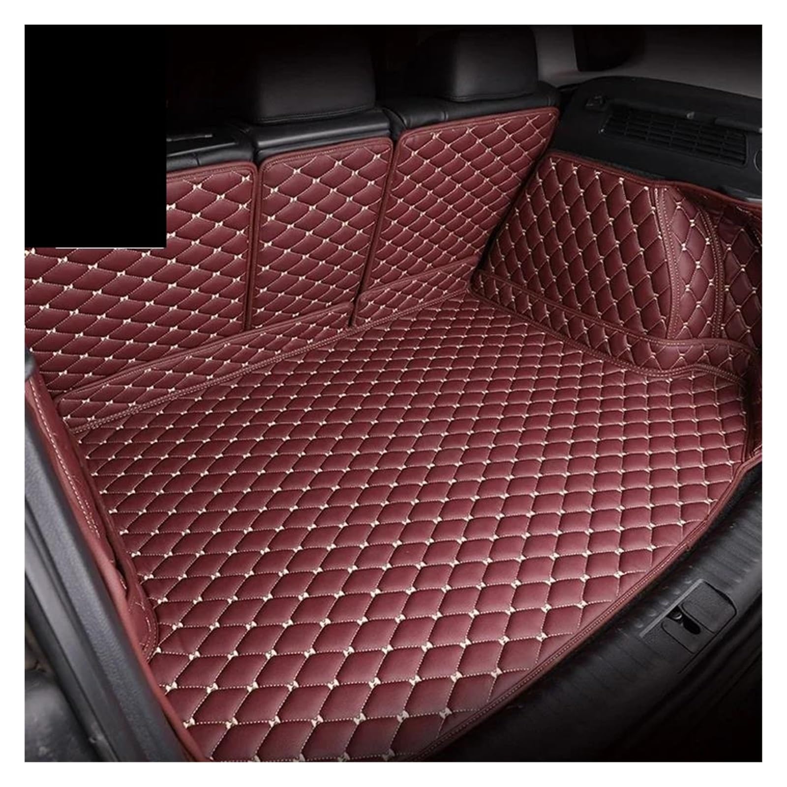 Kofferraum Schutzmatte Kofferraumwanne Für Geely Für Coolray 2019 2020 2021 2022 2023 2024 wasserdichte Leder Innen Bodenplatte Custom Car Kofferraummatte Auto Zubehör(Wine Red) von HONGYISM