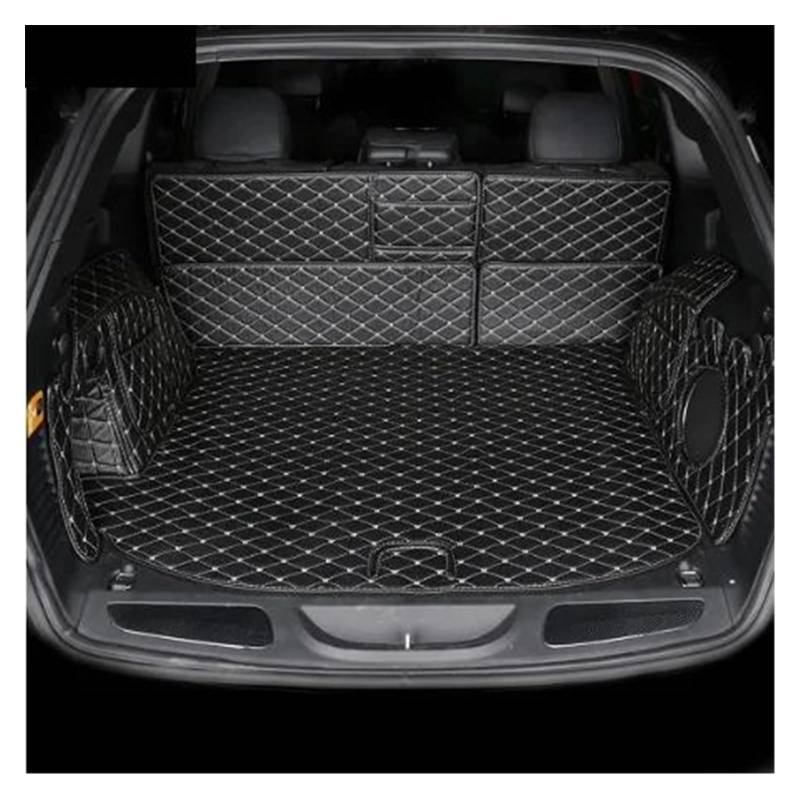 Kofferraum Schutzmatte Kofferraumwanne Für Jeep Für Grand Für Cherokee 2011-2020 2018 2017 2016 2015 2014 2013 2012 Schutzzubehör Kofferraum Cargo Liner Abdeckmatte(Black-Beige Line) von HONGYISM