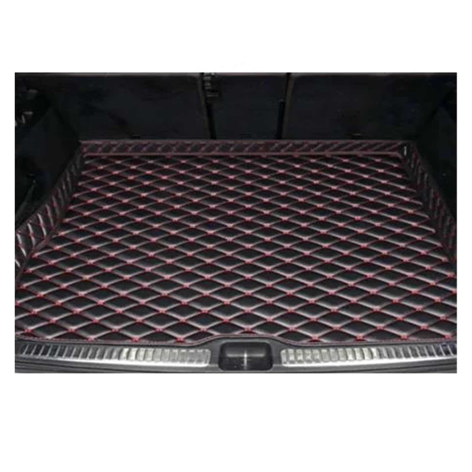 Kofferraum Schutzmatte Kofferraumwanne Für Land Für Rover Für Range Für Rover Für Sport Für Evoque Für Discovery 4 Für Freelander Lr2 Für Rover 75 Für Defender Kofferraummatten(Black red) von HONGYISM