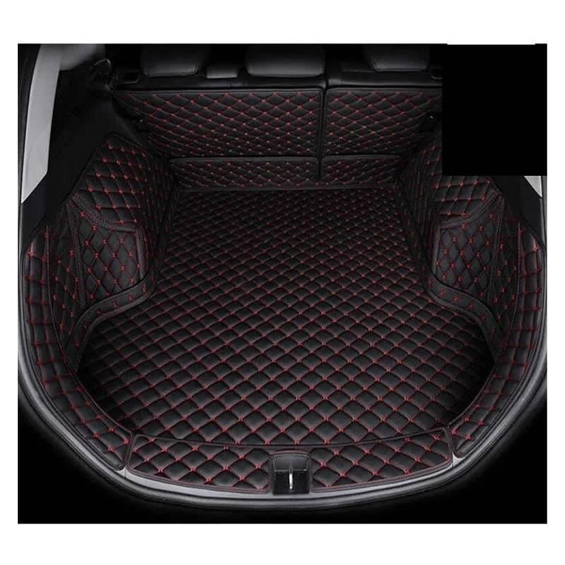 Kofferraum Schutzmatte Kofferraumwanne Für Peugeot 2008 2014 2015 2016 2017 2018 2019 Custom Car Kofferraummatte Autozubehör Auto-Innendekoration(A Black red) von HONGYISM