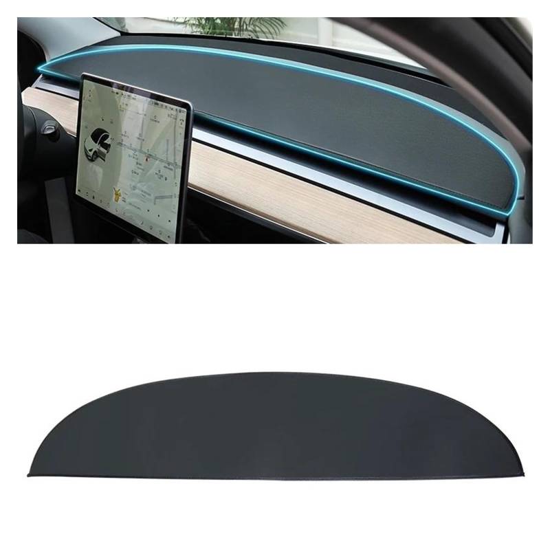 Kofferraum Schutzmatte Kofferraumwanne Für Tesla Modell 3 2021-2022 Auto Leder Volle Encirculation Trunk Pad Vorne Hinten Kofferraum Matte Innen Dekoration Zubehör(Light Proof Pad) von HONGYISM