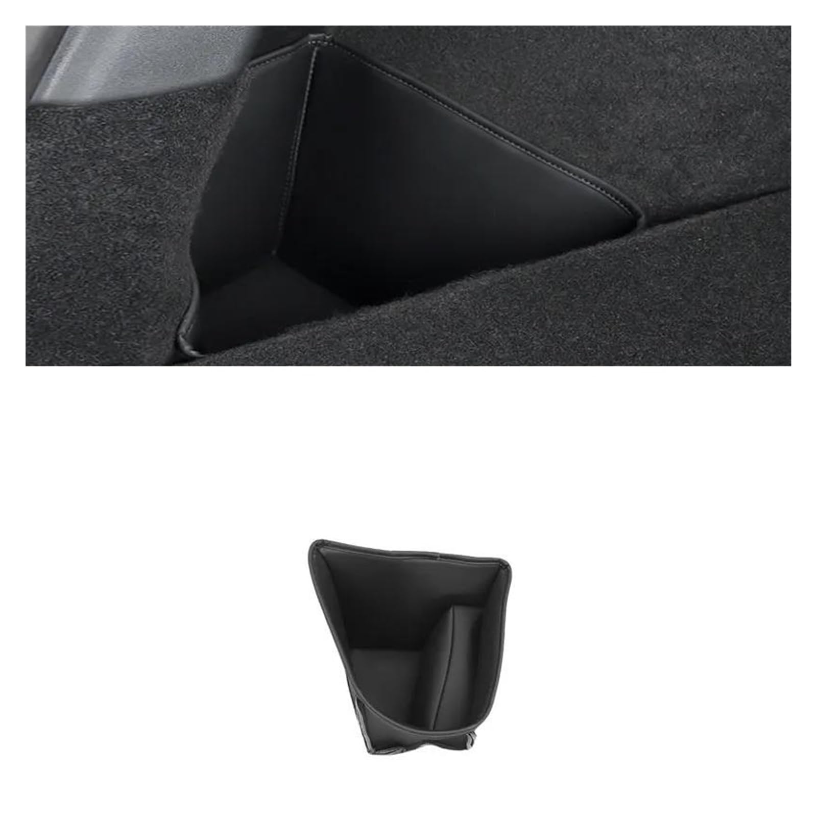 Kofferraum Schutzmatte Kofferraumwanne Für Tesla Modell 3 2021-2022 Auto Leder Volle Encirculation Trunk Pad Vorne Hinten Kofferraum Matte Innen Dekoration Zubehör(Trunk Side Pad) von HONGYISM