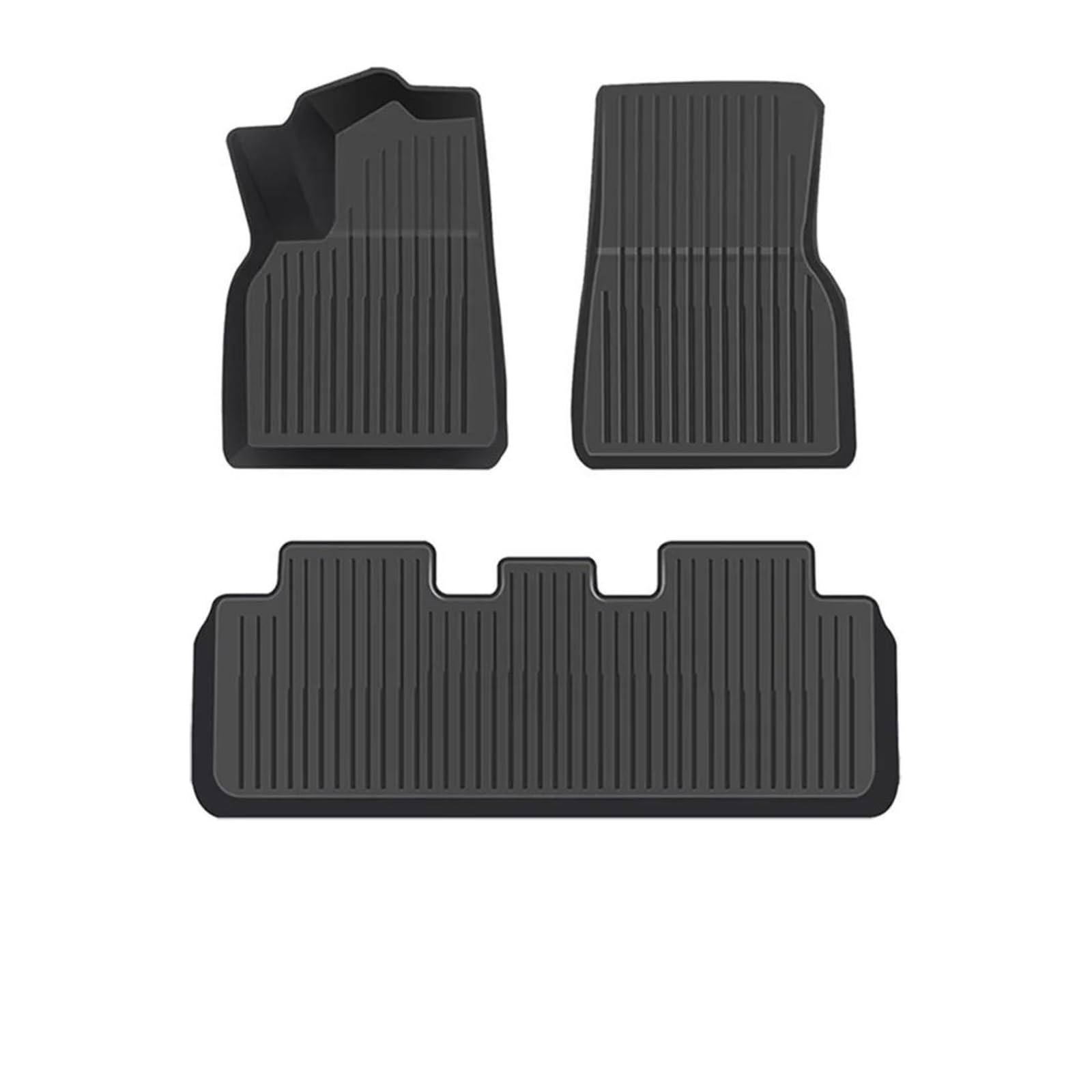 Kofferraum Schutzmatte Kofferraumwanne Für Tesla Neu Für Modell Y 2024 Vordere Und Hintere Kofferraummatte TPE Cargo Liner Teppich wasserdichte Wetterfeste Pads(Trunk mat) von HONGYISM