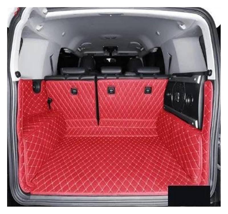 Kofferraum Schutzmatte Kofferraumwanne Für Toyota Für FJ Für Cruiser 2008 2009 2010 2011 2012 2013 2014 2015 2016 2017 2018 2019 Auto Kofferraummatte Cargo-Liner Leder(Wine red,B) von HONGYISM