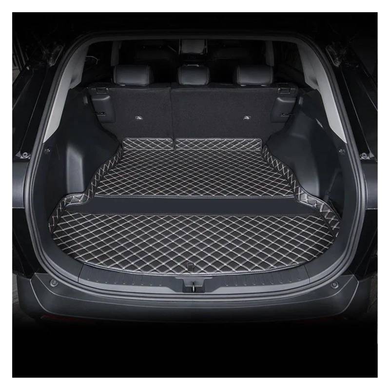 Kofferraum Schutzmatte Kofferraumwanne Für Toyota Für RAV4 2020 2021 2022 Auto Kofferraumabdeckungen Innen wasserdichte Schutzmatten Teppiche Leder Autos Zubehör(B) von HONGYISM