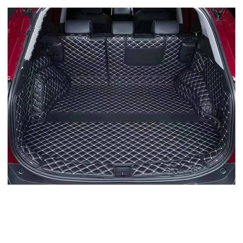 Kofferraum Schutzmatte Kofferraumwanne Für Toyota Für RAV4 XA50 2019 2020 2021 2022 2023 Für RAV 4 XA 50 Für Hybrid Cargo-Liner Abdeckung Pad Teppich Leder Auto Kofferraummatte Zubehör(B) von HONGYISM