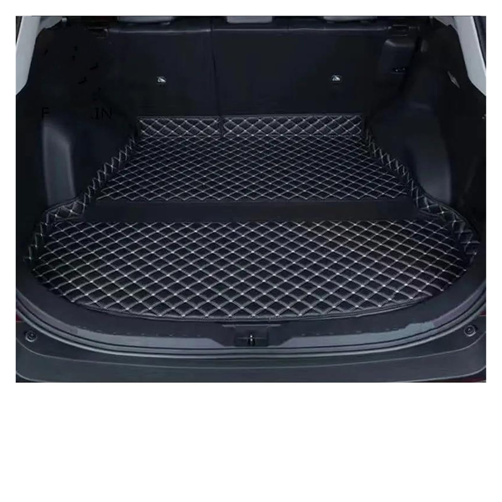 Kofferraum Schutzmatte Kofferraumwanne Für Toyota Für RAV4 XA50 2019 2020 2021 2022 2023 Für RAV 4 XA 50 Für Hybrid Cargo-Liner Abdeckung Pad Teppich Leder Auto Kofferraummatte Zubehör(C) von HONGYISM